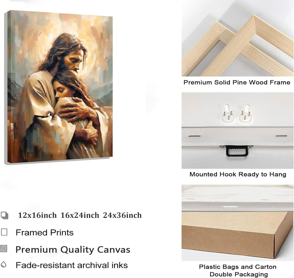 Jesus Embracing Woman - Safe Haven