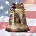 Faith & Freedom Cross Ornament – Patriotic Eagle American Flag Suncatcher, USA 250th Anniversary Keepsake (2026)