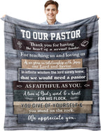 Man of God" Blanket 60"×50" – Christian Bible Verse Throw, Faith Gift for Men, Dad, Husband & Him
