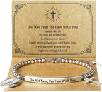 God Is Within Her" Christian Bracelet for Women – Bible Verse Cross & Butterfly Charm, Stainless Steel Faith Gift
