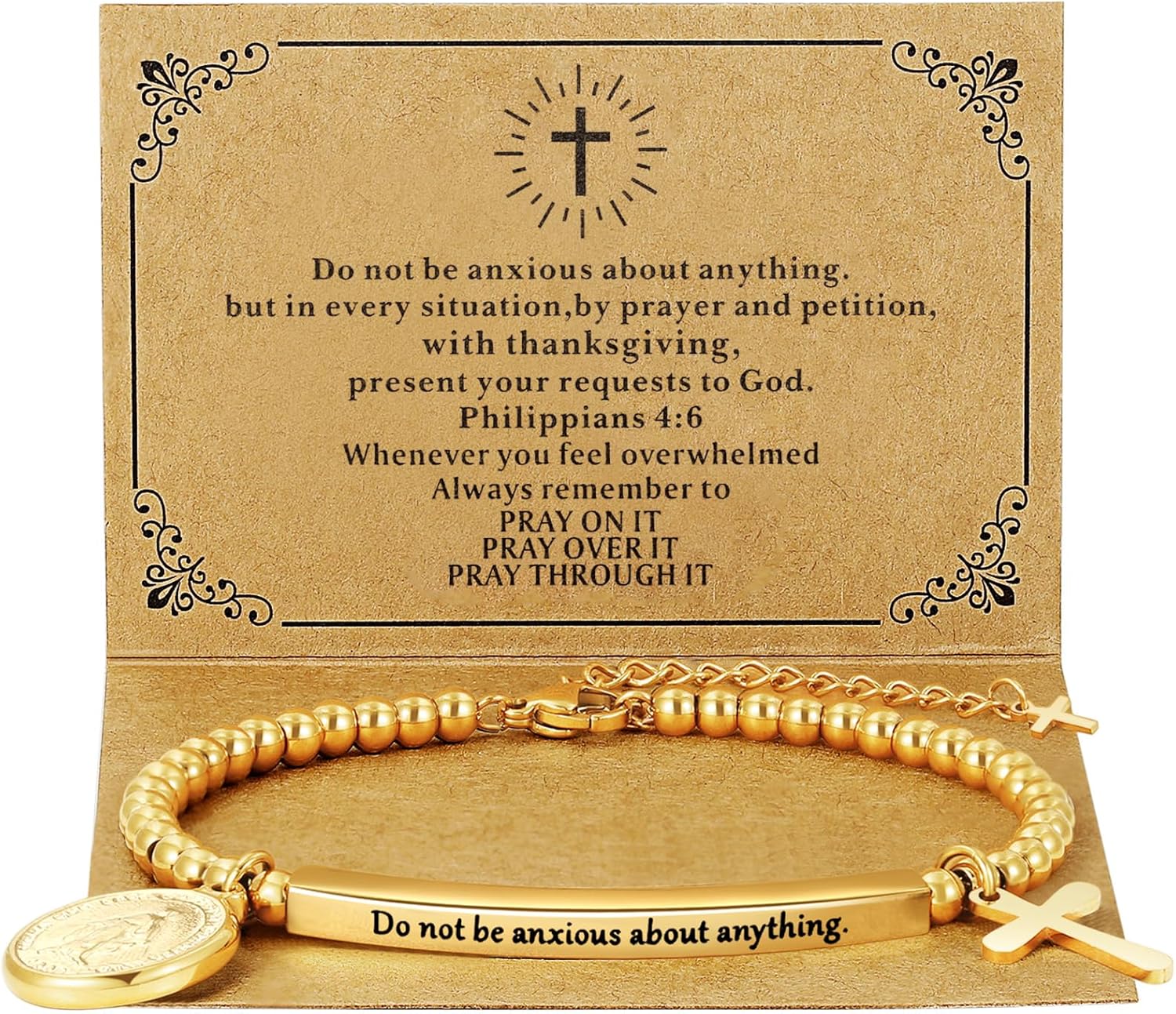 God Is Within Her" Christian Bracelet for Women – Bible Verse Cross & Butterfly Charm, Stainless Steel Faith Gift