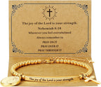 God Is Within Her" Christian Bracelet for Women – Bible Verse Cross & Butterfly Charm, Stainless Steel Faith Gift