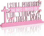Pink Bow Room Decor, Pink Bow Christian with God All Things Are Possible Table Wooden Centerpieces, Inspirational Bible Verse Quotes Gifts for Women, Coquette Centerpieces Decor for Desk