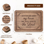 As For Me and My House Cutting Board, Christian Wedding Gift 11 X 8.5 In
