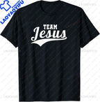 Funny Team Jesus Christian Faith Pray God Religious T-Shirt Funny Jesus Clothes T Shirts for Men Graphic T Shirts