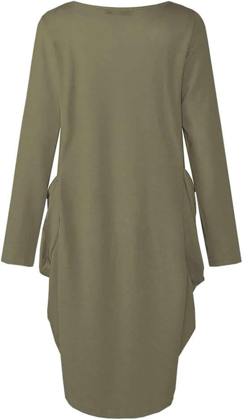 Women'S Faith Oversize Baggy T Shirt Causal Loose Party Short Midi Dresses with Pockets