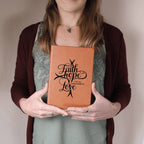 "Faith, Hope, Love" Vegan Leather Christian Journal