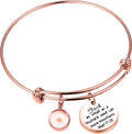 Faith Mustard Seed Bracelet, Stainless Steel Charm Bracelet, Christian Inspirational Gift(Matt 17:20 RG)