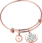 Faith Mustard Seed Bracelet, Stainless Steel Charm Bracelet, Christian Inspirational Gift(Matt 17:20 RG)