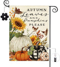 Sunflower Garden Flag, Double Sided Burlap, 12.5x18 Inch with Clip and Stopper
