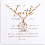 Mustard Seed "Move Mountains" Necklace for Women – Matthew 17:20 Faith Jewelry (Gift-Carded)
