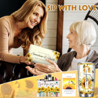 Sunflower Faith Gift Set for Women, Christian Tumbler and Necklace - Gift Box