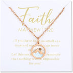 Mustard Seed "Move Mountains" Necklace for Women – Matthew 17:20 Faith Jewelry (Gift-Carded)