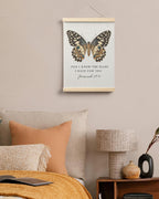 Christian Butterfly Poster, Jeremiah 29:11 Bible Verse Wall Art, 12X16 Inch