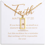 Mustard Seed "Move Mountains" Necklace for Women – Matthew 17:20 Faith Jewelry (Gift-Carded)