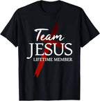 Funny Team Jesus Christian Faith Pray God Religious T-Shirt Funny Jesus Clothes T Shirts for Men Graphic T Shirts