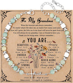 Cross Faith Bracelet for Women, Amazonite Beaded Stretch Bracelet, Christian Gift for Her