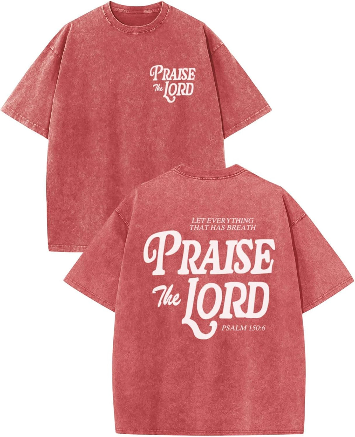 Christian Jesus Shirts for Men Religious Praise the Lord Bible Verse Shirt Oversized Graphic Tees Acid Wash Tshirt