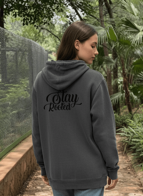 Stay Rooted Unisex Pigment-Dyed Hoodie Sweatshirt